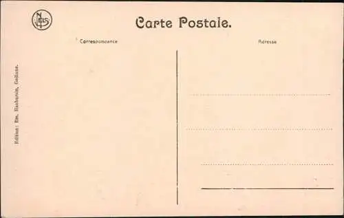 Postkaart Gedinne Nouvelle Poste. Straße 1913  b. Namur Dinant