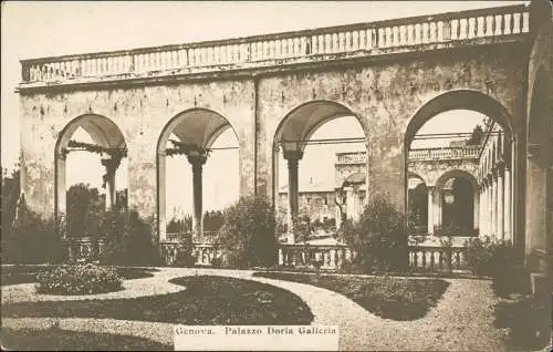 Cartoline Genua Genova Palazzo Doria Galleria - Fotokarte 1909  Italia Italien