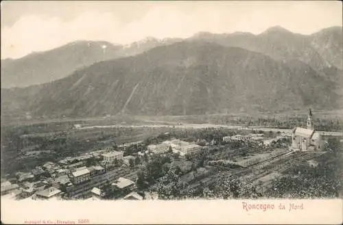 Cartoline Roncegno Stadt 1909  Trient Trentino Südtirol