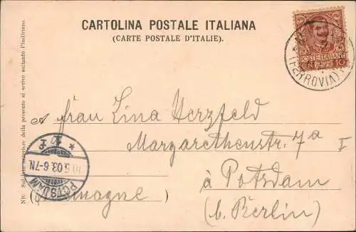 Cartoline Cadenabbia Stadt, Lago di Como 1903  Lombardei