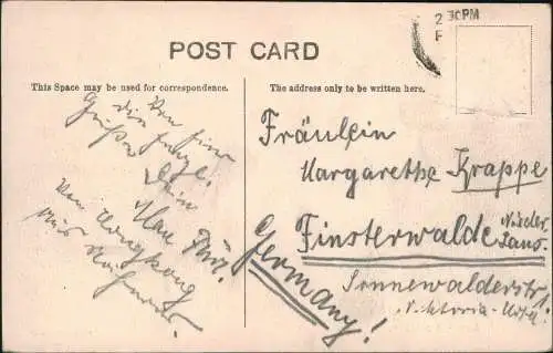 Postcard Colombo Queen Street 1911  Ceylon Sri Lanka