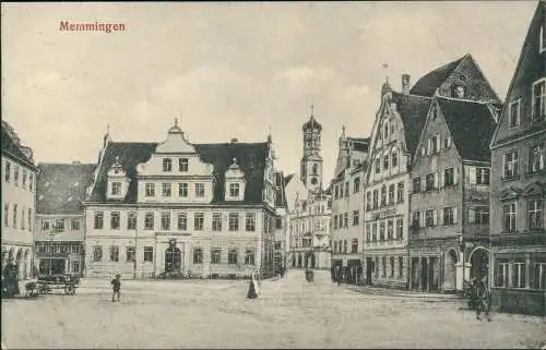 Ansichtskarte Memmingen Marktplatz 1923