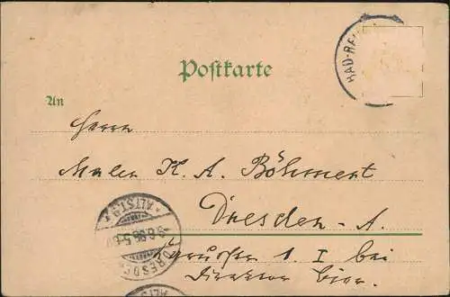 Litho AK Bad Reichenhall 2 Bild Stadt, Colonnade Gruss aus... 1898