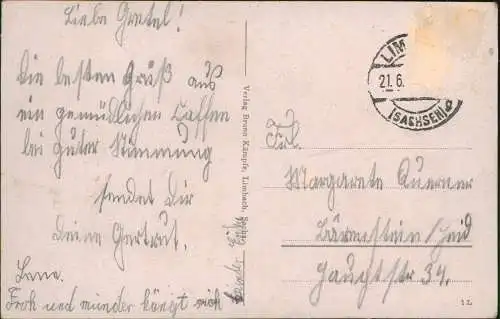 Ansichtskarte Limbach-Oberfrohna Sachs Hans Schemm-Schule 1938