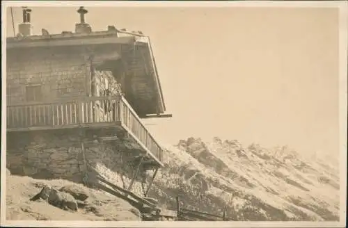 Ansichtskarte Tirol Wandeckhütte Zillertal Tirol Fotokarte 1928  Ginzling Alpen