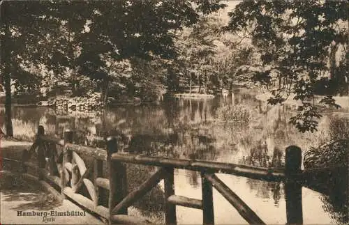 Ansichtskarte Eimsbüttel-Hamburg Park 1913