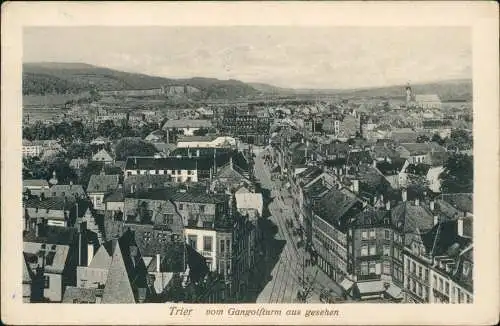 Ansichtskarte Trier Straßenblick 1915  gel. Feldpost 1 PK zu befördern