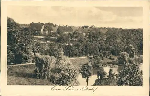 Ansichtskarte Rüttenscheid-Essen (Ruhr) Kolonie Altenhof 1922