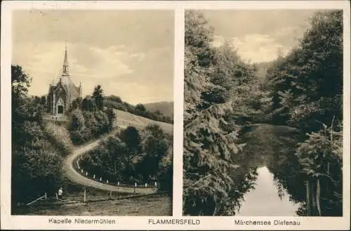 Flammersfeld Westerwald Kapelle Niedermühlen Märchensee Diefenau 2 Bild 1937