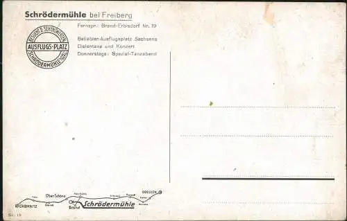 Ansichtskarte Freiberg (Sachsen) Künstlerkarte Schrödermühle 1917