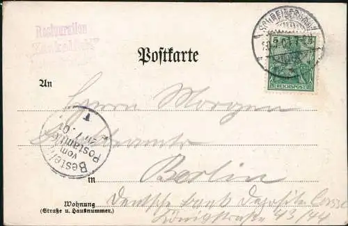 Hirschberg Jelenia Góra Zackelfall Zackelklamm - Riesengebirge 1901  Schlesien