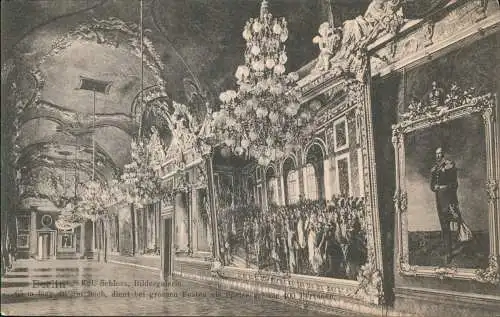 Ansichtskarte Mitte-Berlin Stadtschloss Kgl. Schloss, Bildergalerie 1914