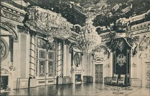 Ansichtskarte Mitte-Berlin Königl. Schloss Rittersaal 1914