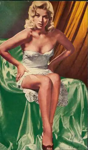 Ansichtskarte  Schöne Frau Sexy Pinup Model 1956