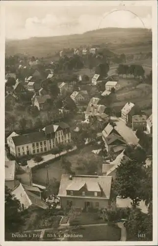 Ansichtskarte Drebach (Erzgebirge) Blick auf die Stadt 1937