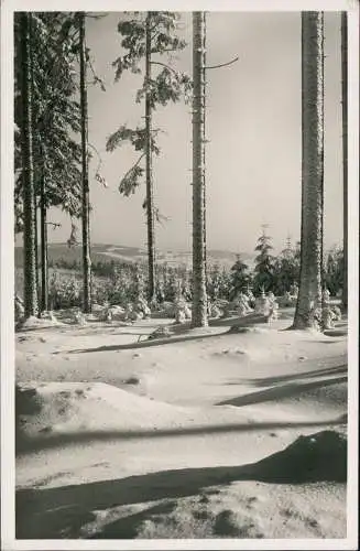 Ansichtskarte Klingenthal Kiel nach dem Aschberg 1944