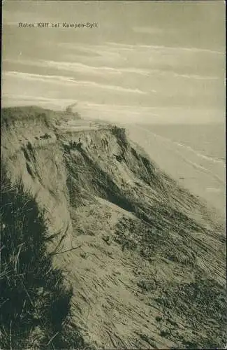 Ansichtskarte Kampen (Sylt) Rotes Kliff Sylt 1915