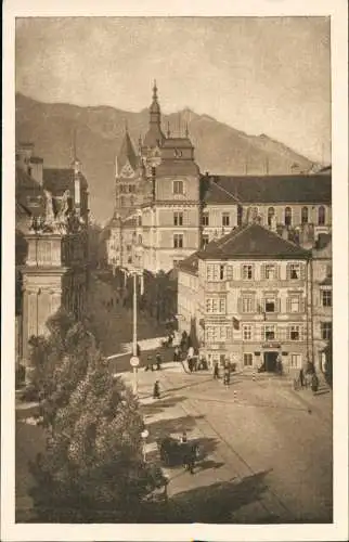 Ansichtskarte Innsbruck GASTHOF GOLDENE KRONE Maria Theresienstr. 46 1928