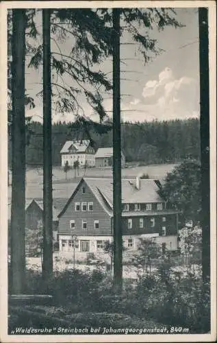 Ansichtskarte Steinbach-Johanngeorgenstadt Waldesruhe Gasthaus 1944