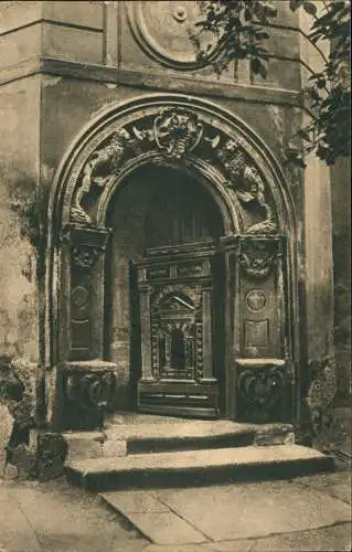 Ansichtskarte Meißen Tor im Jahna'schen Freihof. 1926