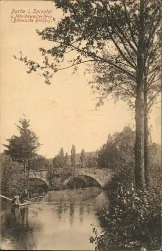 Ansichtskarte Wilthen (Sachsen) Mönchswalder Berg Böhmische Brücke 1929