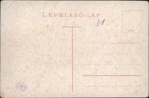 Postcard Budapest Anonymus szobor Denkmal 1914