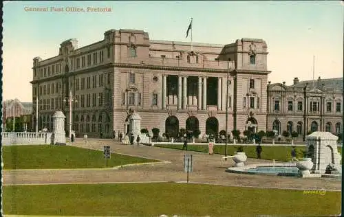 Postcard Pretoria Tshwane General Post Office 1914  Southafrica Südafrika