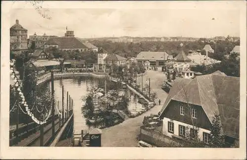 Leipzig Weltaustellung Buchgewerbe Vergnügungspark: Wasserrutschbahn. 1914