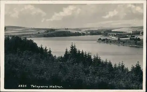 Ansichtskarte Dippoldiswalde Talsperre Malter 1933