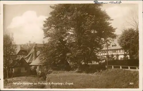 Ansichtskarte Frohnau-Annaberg-Buchholz Frohnauer Hammer, Straßenpartie 1928