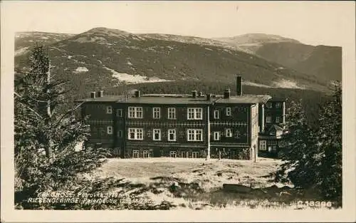 Spindlermühle Špindlerův Mlýn Spindelmühle Peterbaude  Fotokarte 1932