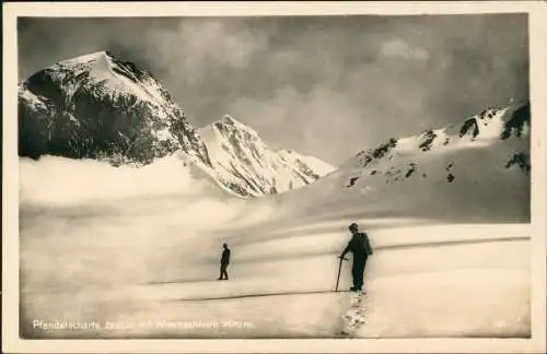 Fusch Großglocknerstraße Bergsteiger Pfandelscharte Wiesbachhorn Fotokarte 1928