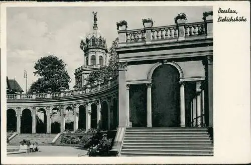 Postcard Breslau Wrocław Liebichshöhe 1938