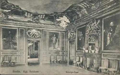 Ansichtskarte Mitte-Berlin Stadtschloss Königs-Saal 1913