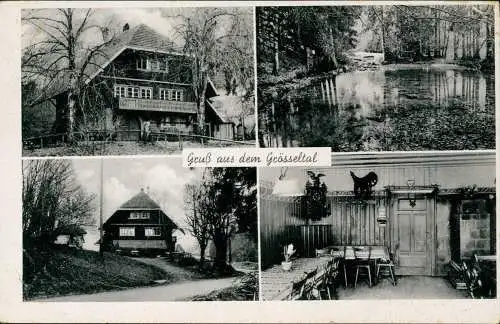 Ansichtskarte Gösselthal-Beilngries 4 Bild Gasthaus und Stube 1943