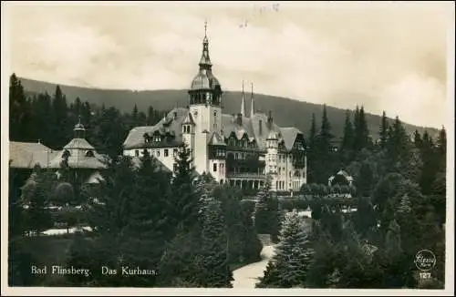 Postcard Bad Flinsberg Świeradów-Zdrój Kurhaus - Foto AK 1928