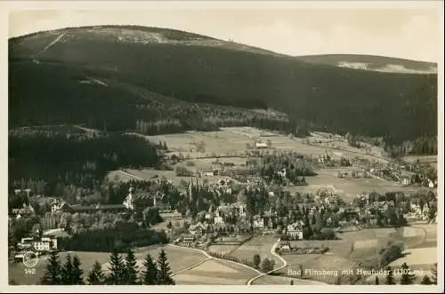 Postcard Bad Flinsberg Świeradów-Zdrój Stadt 1935