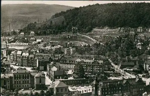 Aue (Erzgebirge) Blick auf den Anton Günther-Platz am Stadtgarten 1941