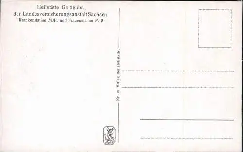 Bad Gottleuba-Berggießhübel Krankenstation M./F. und Frauenstation F.8 1928