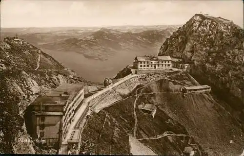 Ansichtskarte Luzern Lucerna Pilatus-Kulm - Fotokarte 1913