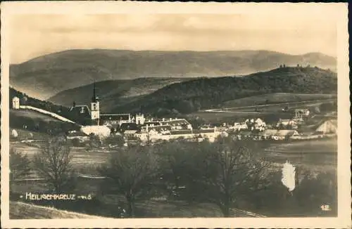 Heiligenkreuz (Niederösterreich) Blick auf die Stadt - Fotokarte 1940