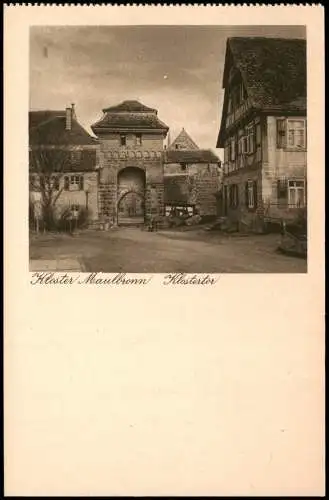 Maulbronn Kloster Maulbronn früheres Torwarthaus Klostertor 1930