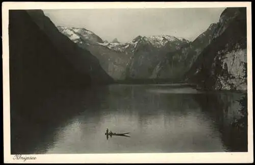 Ansichtskarte Schönau am Königssee Konigssee mit Berg-Panorama 1930