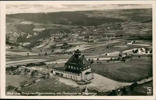 Neuhausen (Erzgebirge) Luftbild - Berghaus Schwartenberg