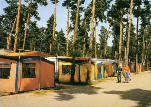 Ansichtskarte Arendsee (Altmark) Campingplatz im Wald 1986