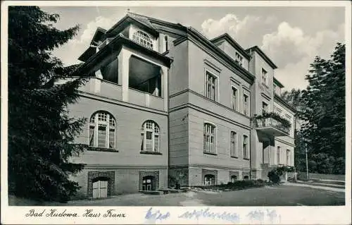 Postcard Bad Kudowa Kudowa-Zdrój Haus Franz 1941