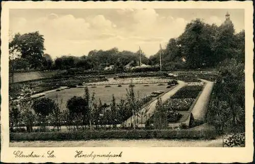 Ansichtskarte Glauchau Hirschgrundpark 1936