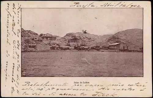 Postcard PERU Landschaften Isla Lobos de Tierra Peru 1900  South America