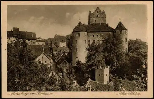 Ansichtskarte Meersburg Altes Schloß / Burg Meersburg 1928