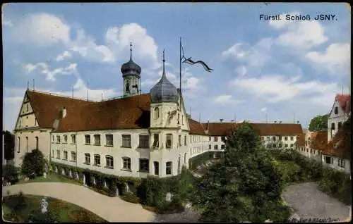 Ansichtskarte Isny Fürstl. Schloß 1915